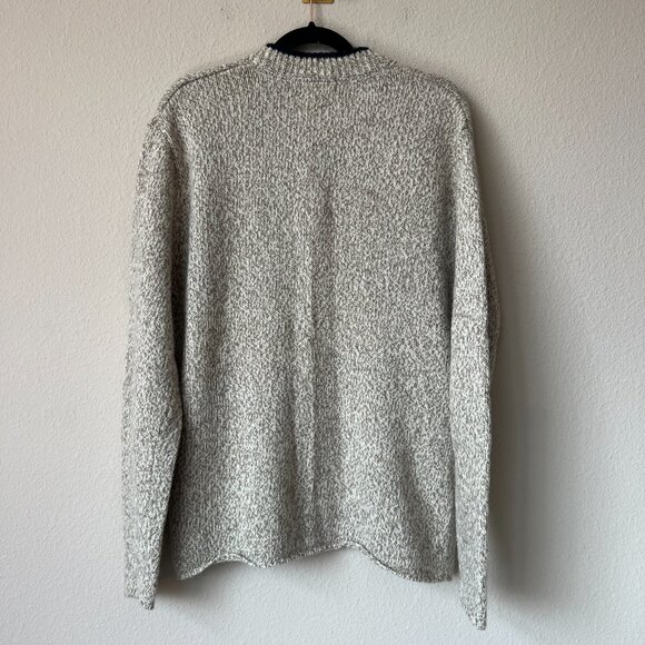 Orvis Gray Knit Button Henley Sweater Size L - Picture 2 of 4